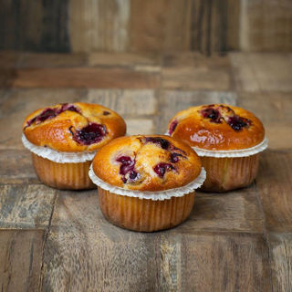 Afbeelding van frambozen muffin